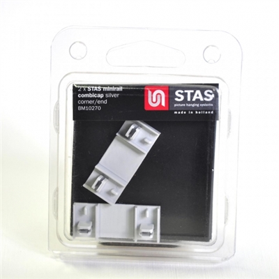 STAS Minirail Combicap ( End / Corner ) Gray- Blister 2 x