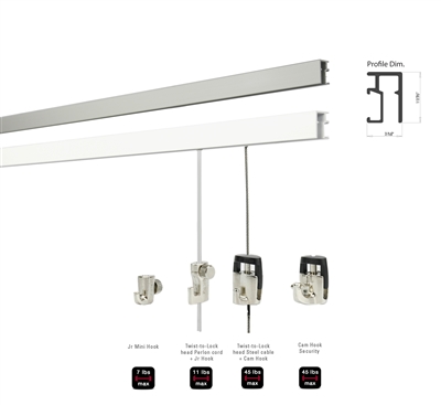 SHADES Minitrack with installation hardware